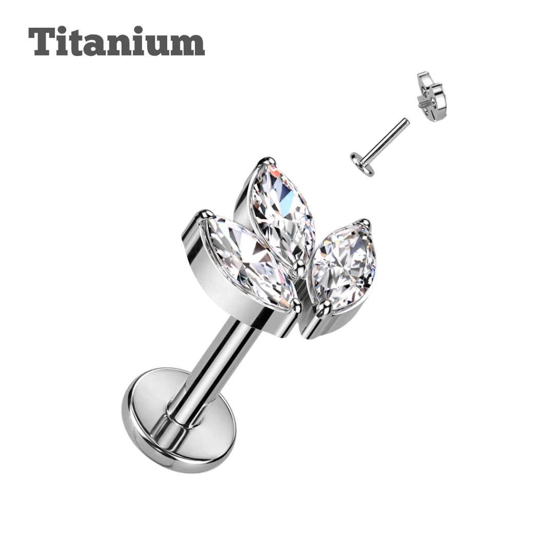 Lotus Titanium Threaded Labret