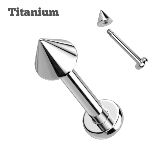 Spike Ends Threaded Titanium Labret