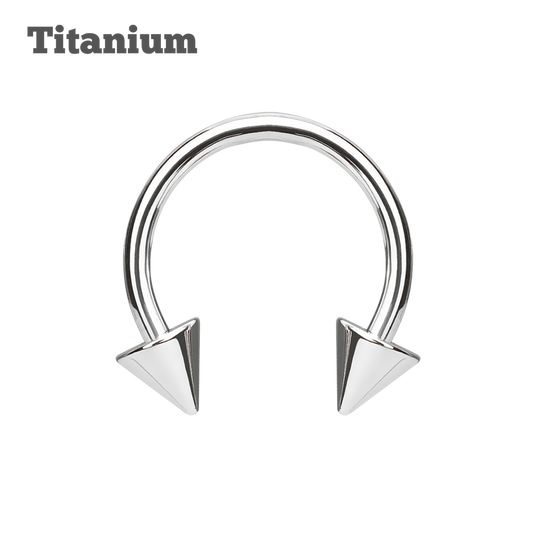 Spike Ends Titanium Horseshoe