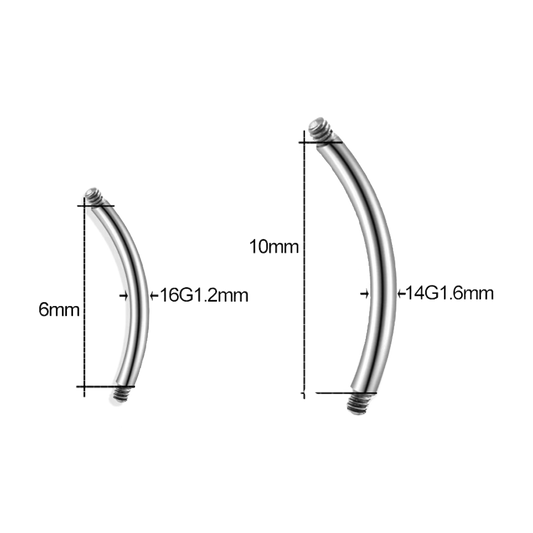 Curved Bar Piercing Jewelry