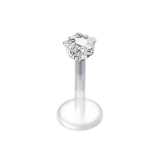 Star Gem Silicon Plastic Labret