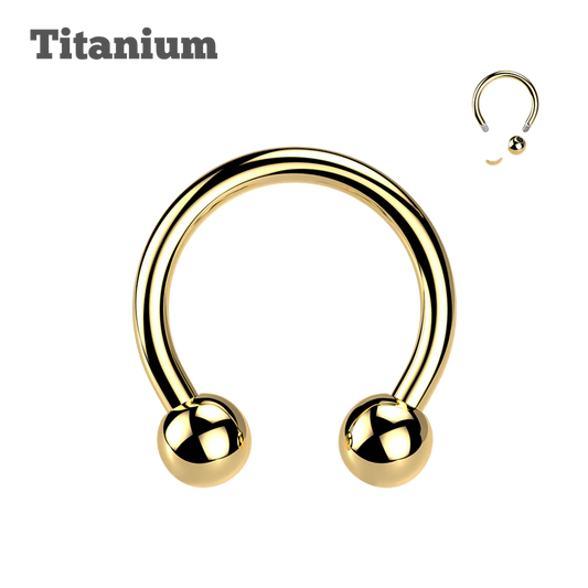 Titanium Ball Ends Horseshoe