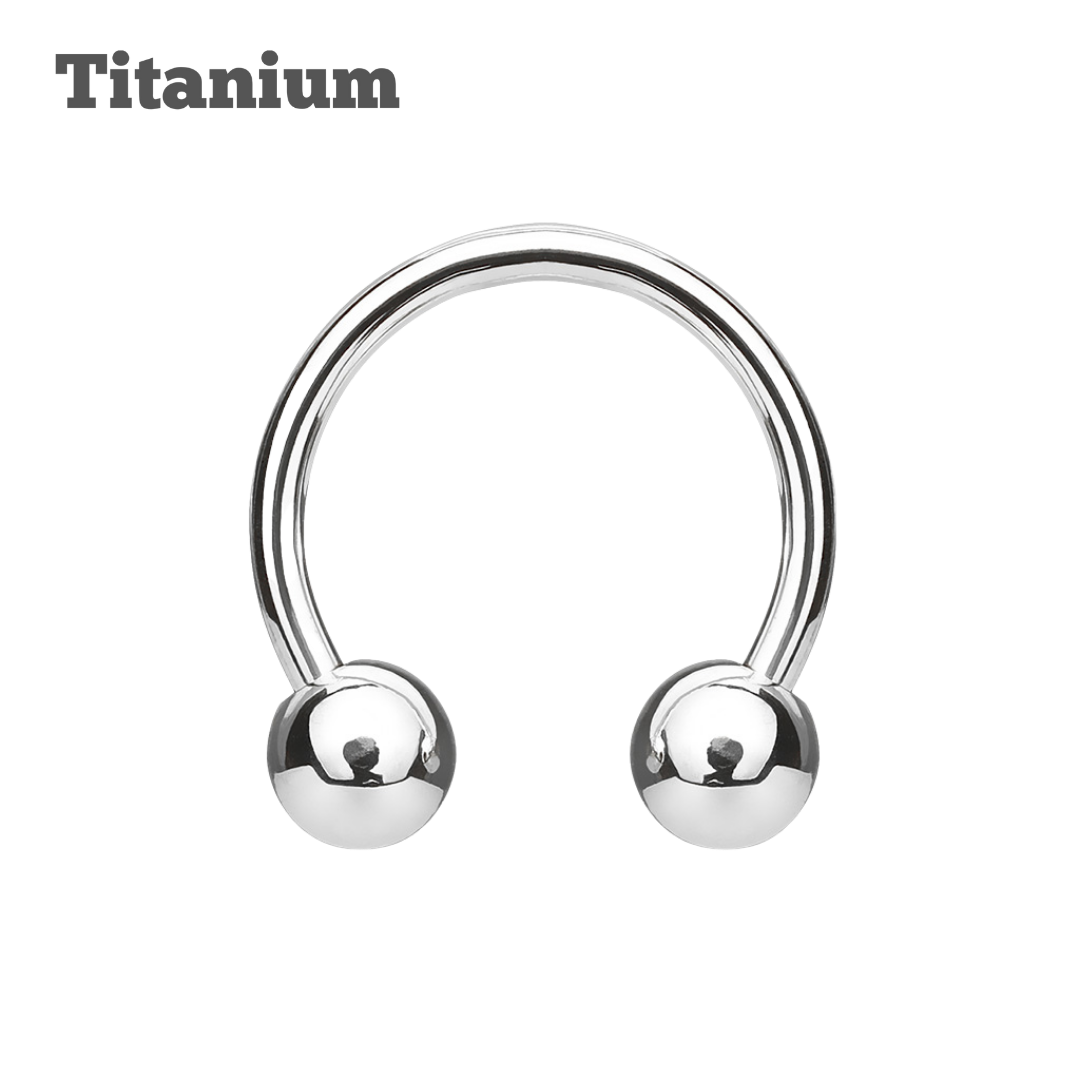 Titanium Ball Ends Horseshoe