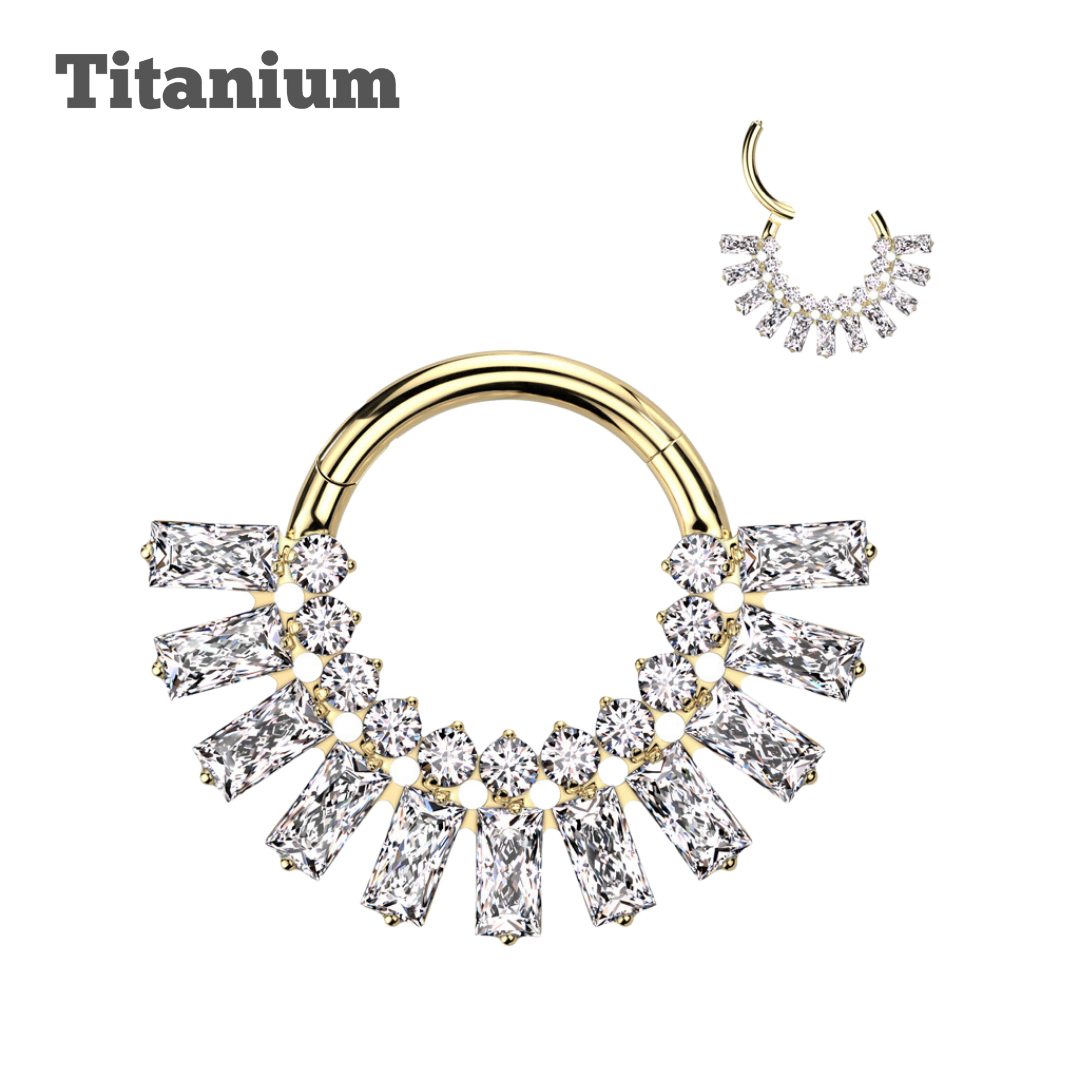 Titanium Majestic Hinged Hoop