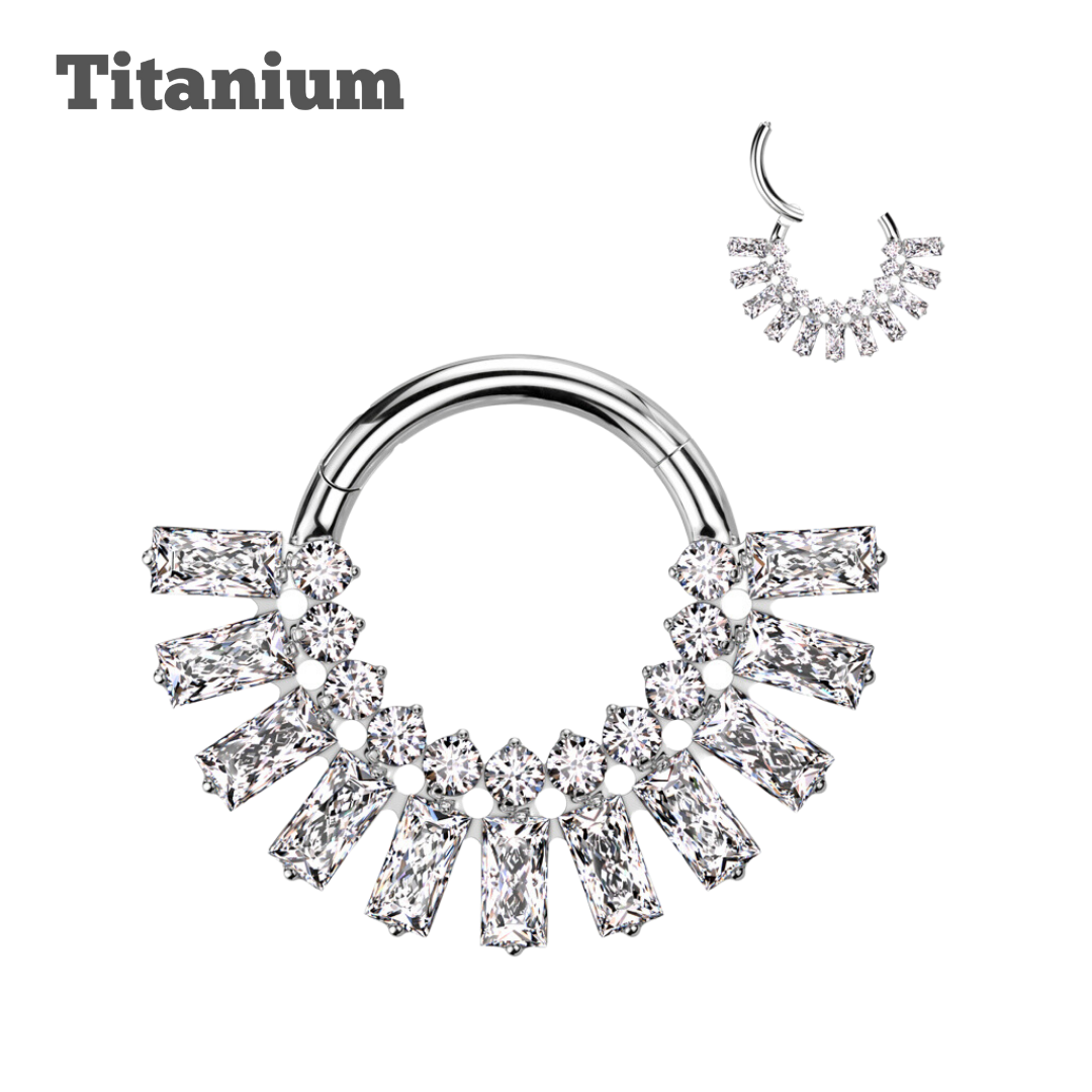 Titanium Majestic Hinged Hoop