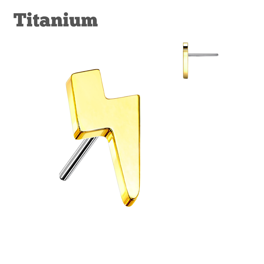 Titanium Plain Lightning Threadless Top