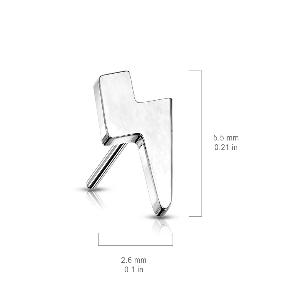 Titanium Plain Lightning Threadless Top