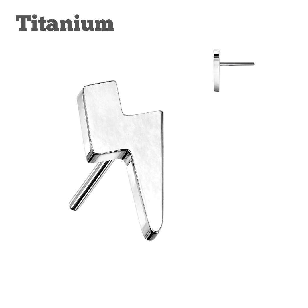 Titanium Plain Lightning Threadless Top