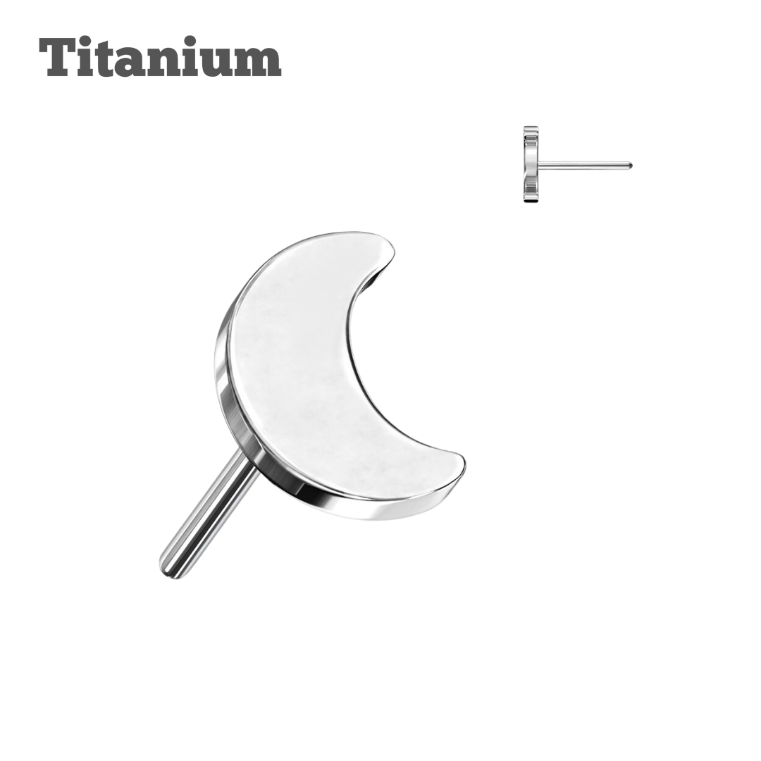 Titanium Plain Moon Threadless Top