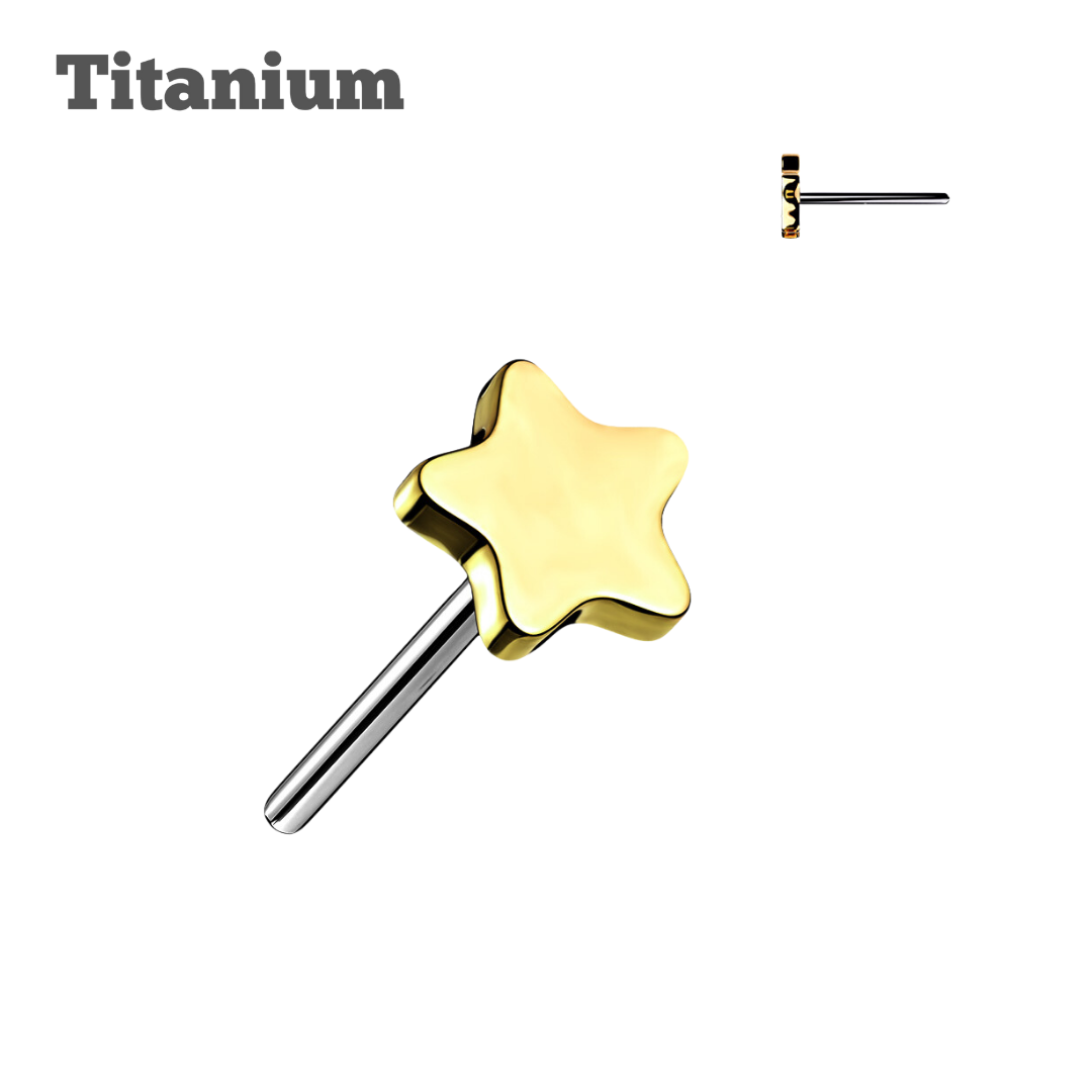 Titanium Plain Star Threadless Top