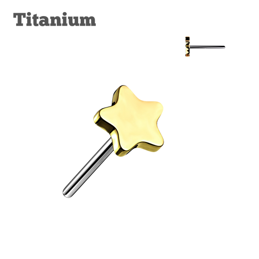 Titanium Plain Star Threadless Top
