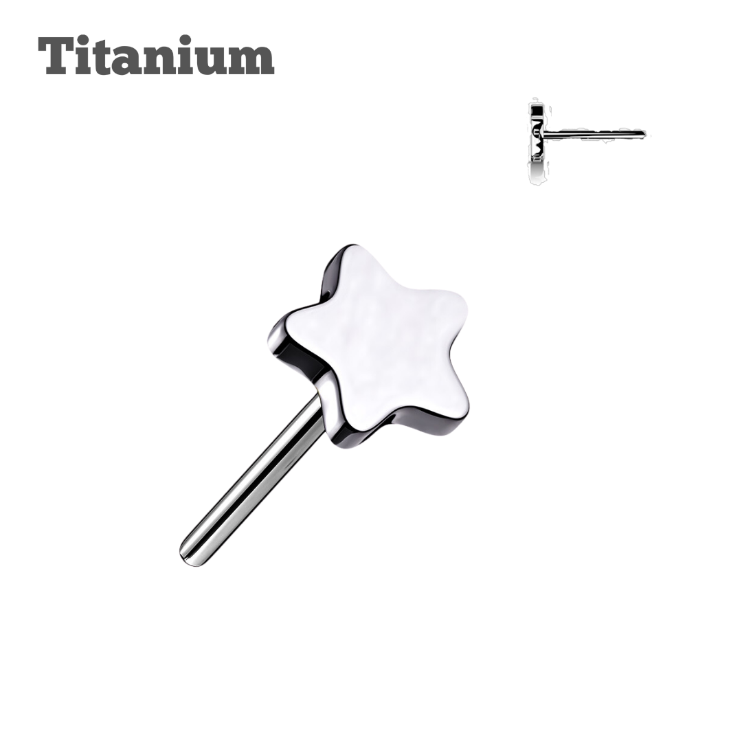 Titanium Plain Star Threadless Top