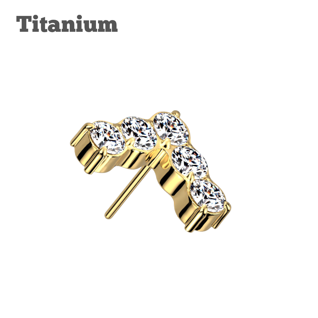 Studded Peak Titanium Threadless Top