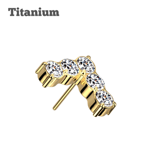 Studded Peak Titanium Threadless Top