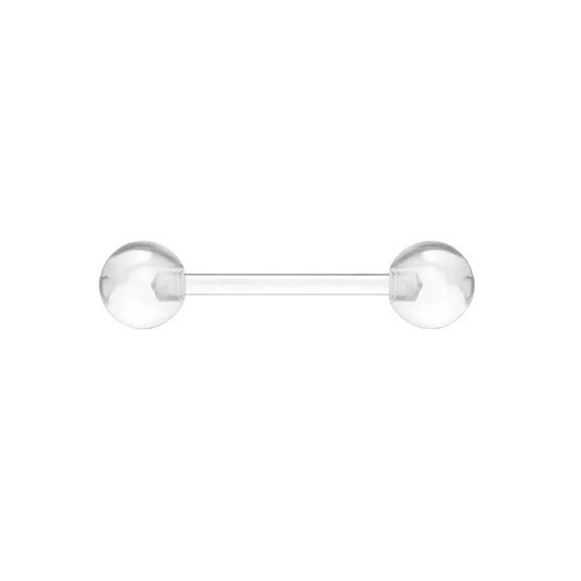 Tongue/Nipple Silicon Plastic Barbell