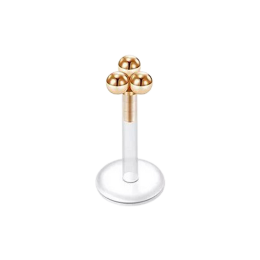 Trinity Ball Silicon Plastic Labret