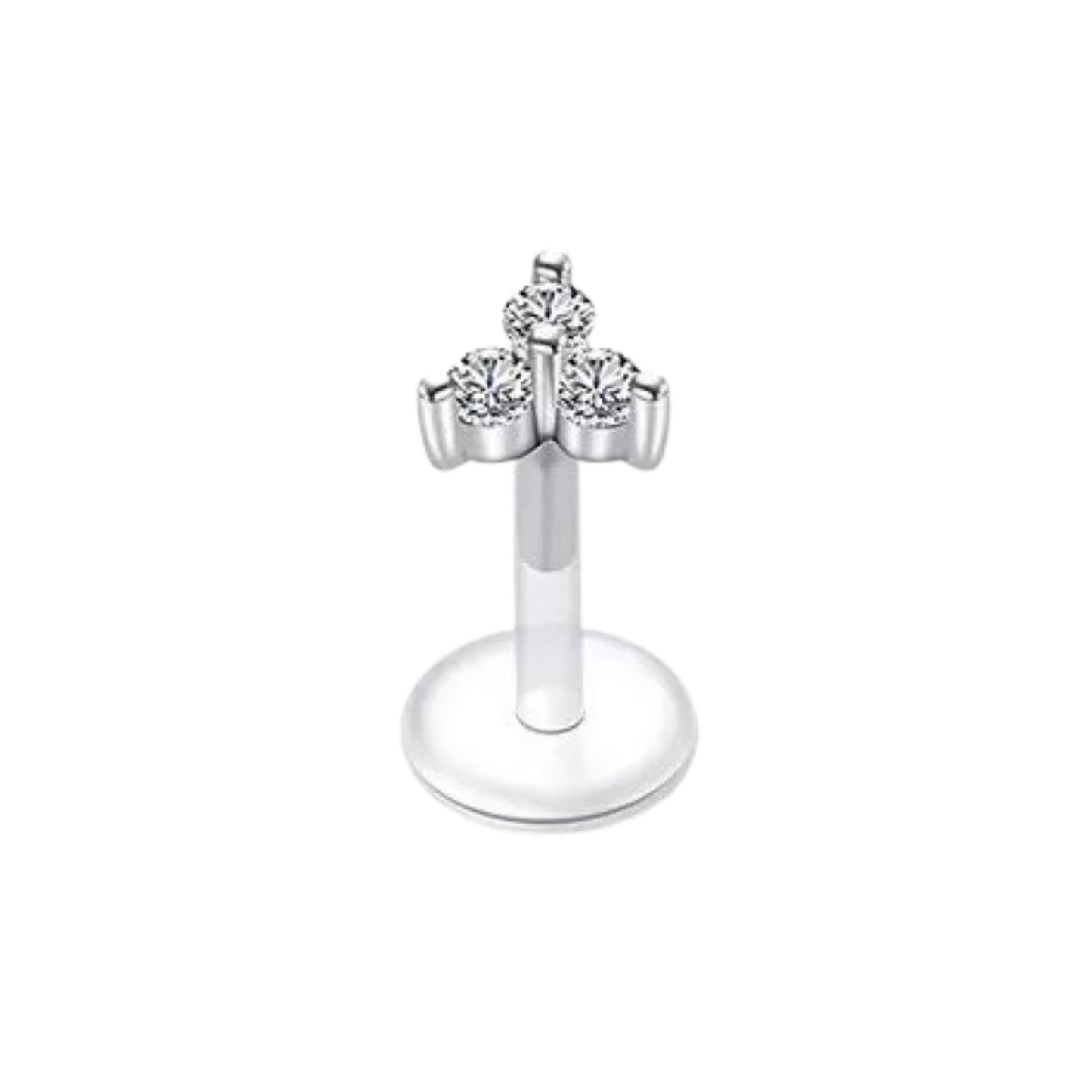 Trinity Gem Silicon Plastic Labret