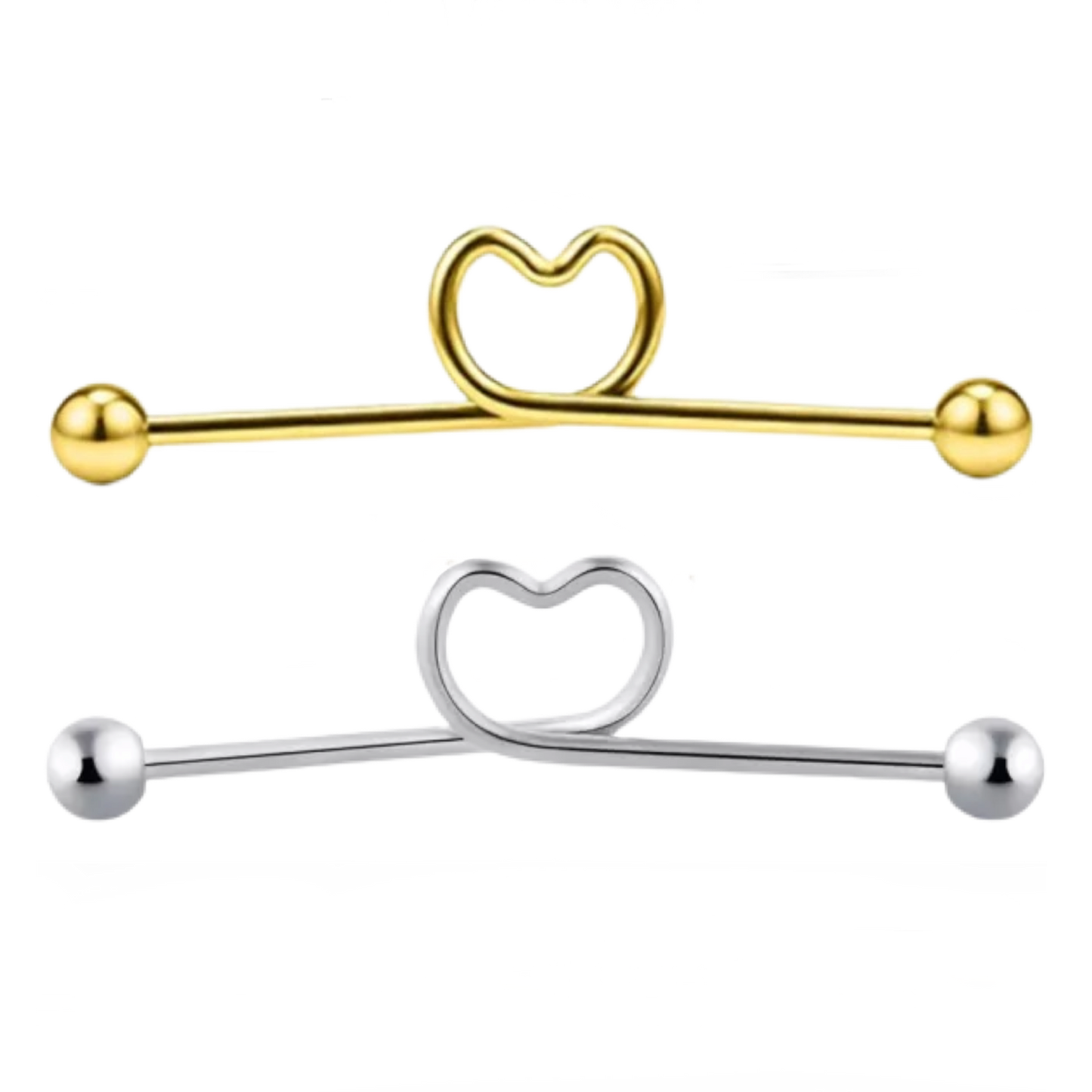 Twisted Heart Industrial Barbell