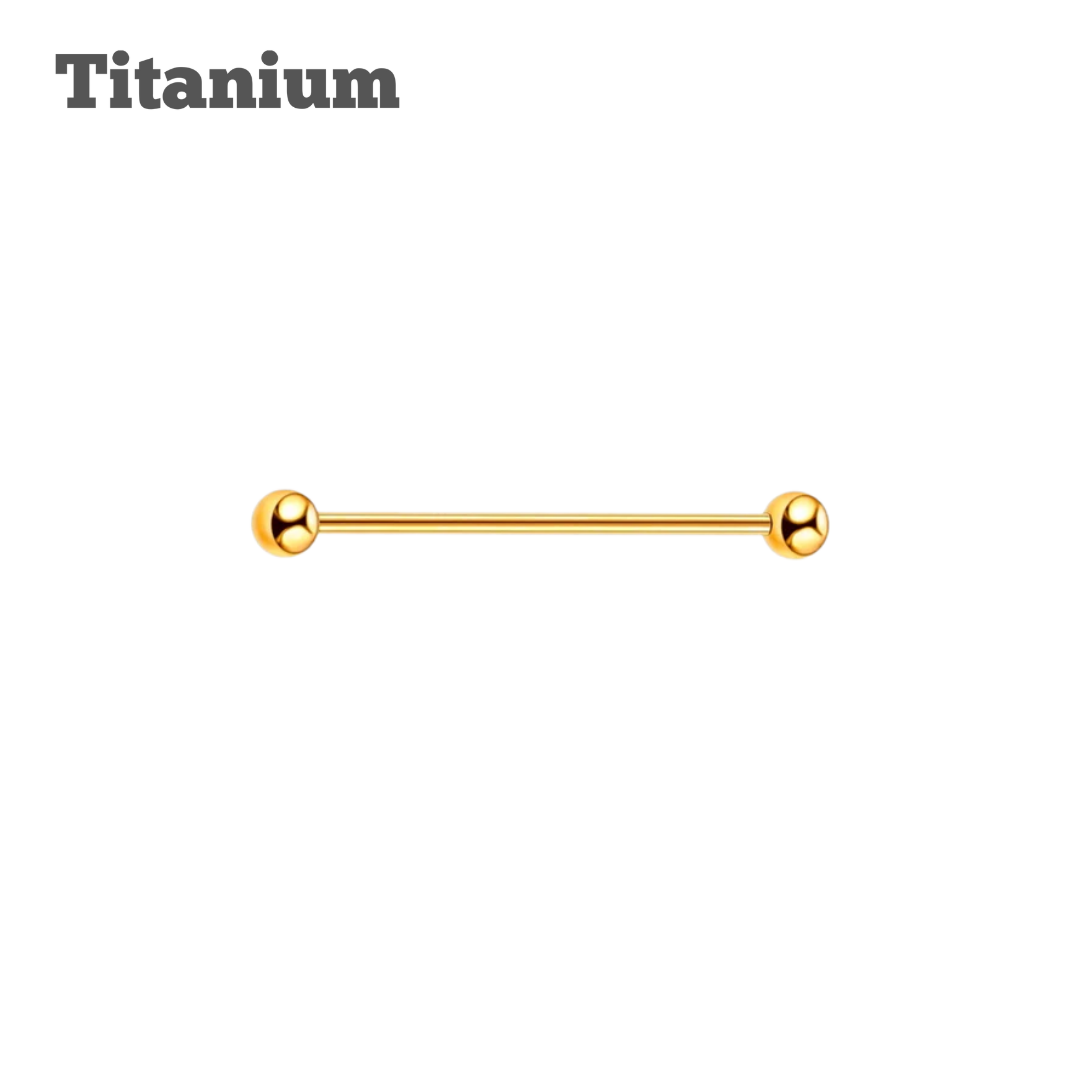 Titanium Plain Industrial Barbell