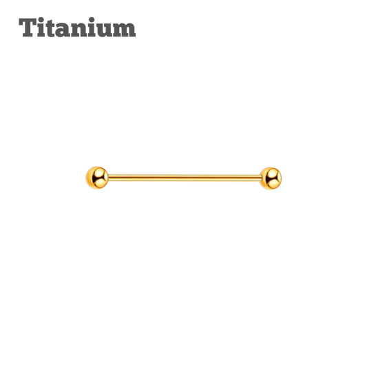 Titanium Plain Industrial Barbell