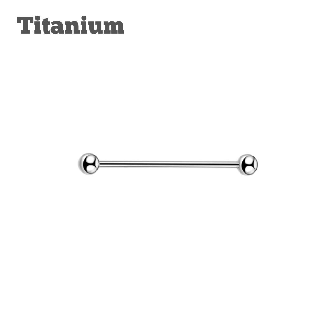 Titanium Plain Industrial Barbell